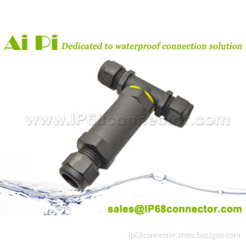 IP68 Waterproof 3-Pole T-Splitter Connector